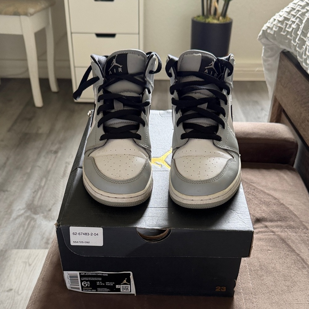 Nike Air Jordan  Women's Sneakers - Black and Gray and white
